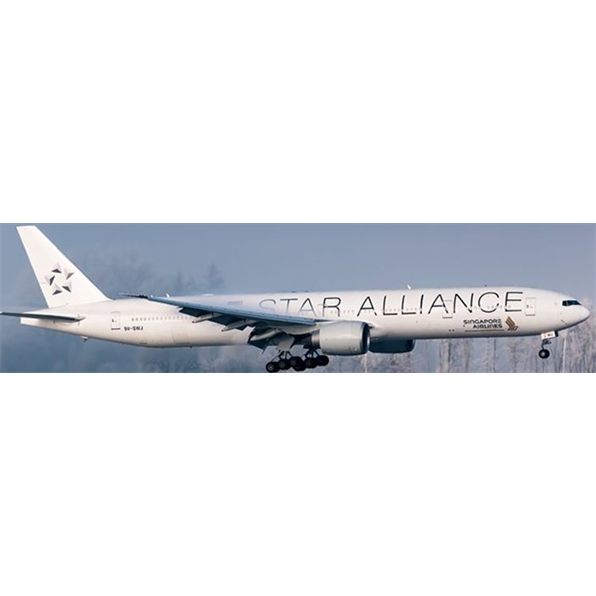 Boeing 777-300ER Singapore Star Alliance 9V-SWJ with Stand