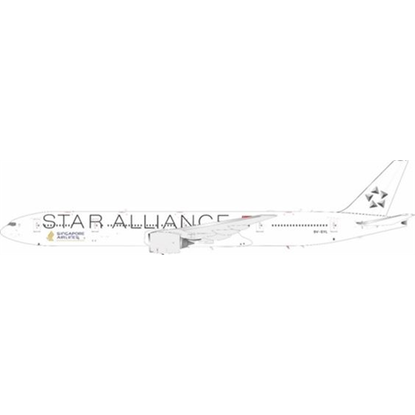 Boeing 777-312 Singapore Airlines Star Alliance 9V-SYL w/Stand