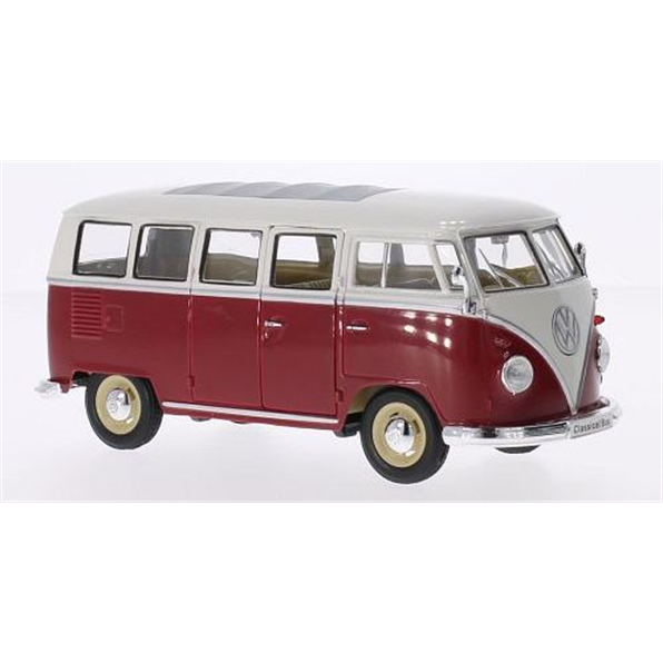 VW T1 Bus 1962 - Red/White (1:24)