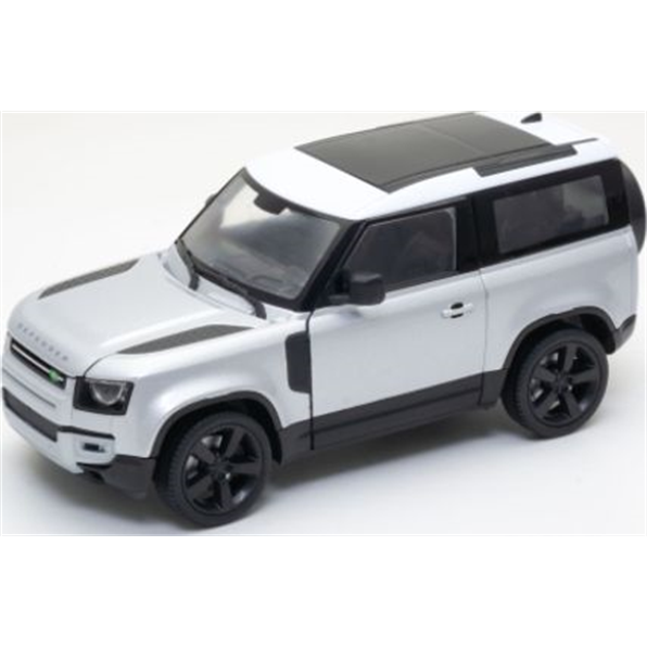 Land Rover Defender 90 Bright Silver/White Roof 2020
