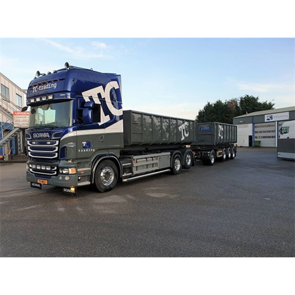 Scania R6 Topline Hooklift System Rigid Drawbar + Container 20M3 'TC-Trading'