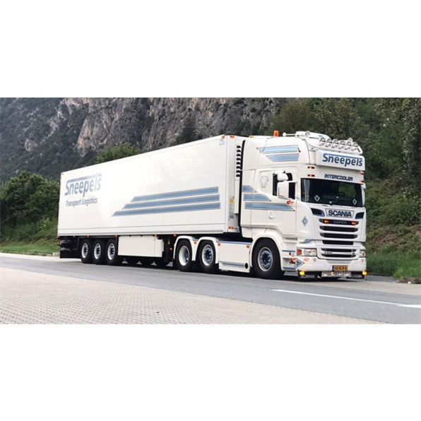 Scania Streamline Topline 6X2 Twinsteer Reefer Trailer 3 Axle 'Sneepels Transport'
