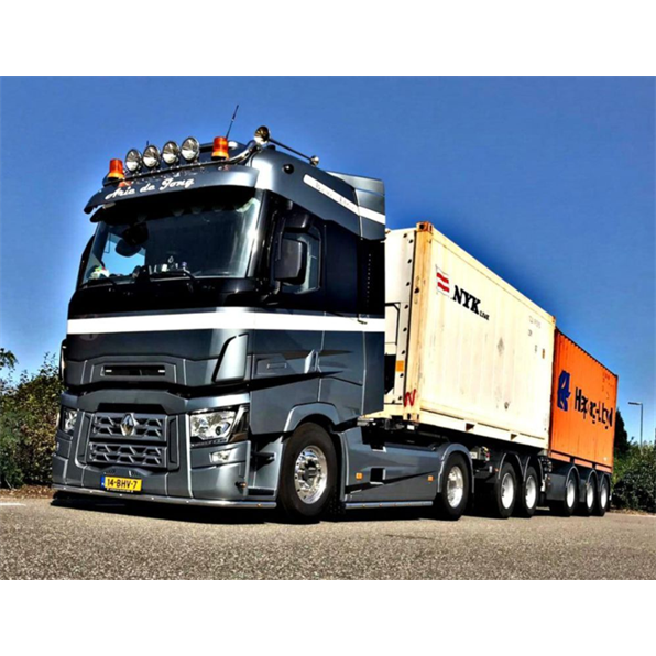 Renault Trucks T High 4x2 Connect Combi Trailer + 2x 20ft Container 'Arie de Jong'