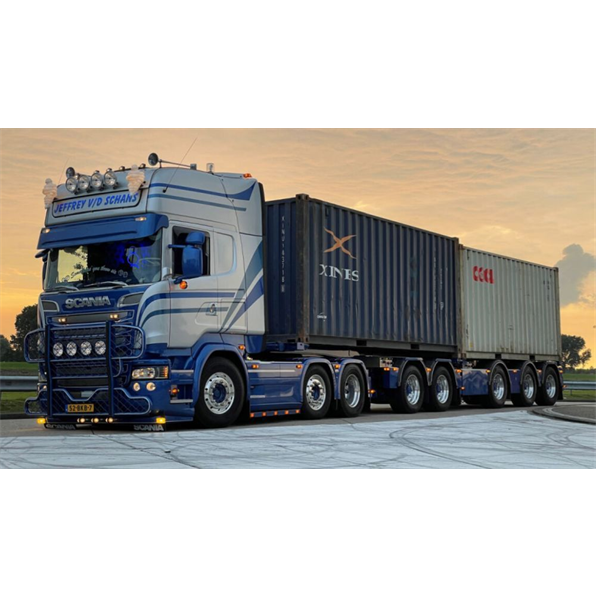 Scania Streamline Topline 6x2 Twinsteer 2 Trailer + 2 x 20ft Container 'J.Schans'