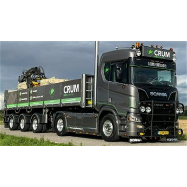 Scania R Normal CR20N 4x2 Brick Trailer 3 Axle 'Crum Sierbestrating'