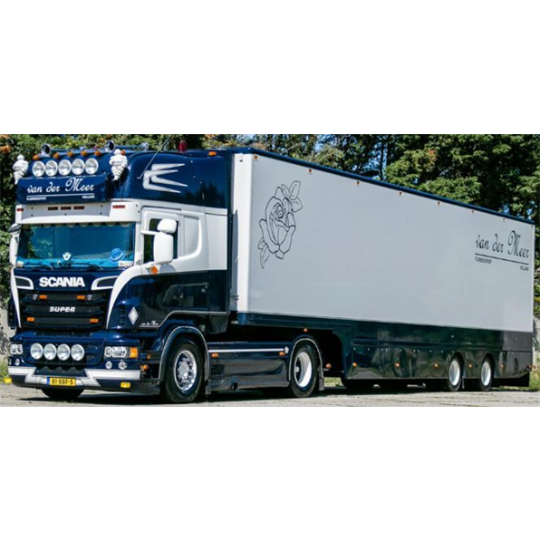 Scania R6 Topline 4x2 Semi Box Trailer 2 Axle Van Der Meer Flowers
