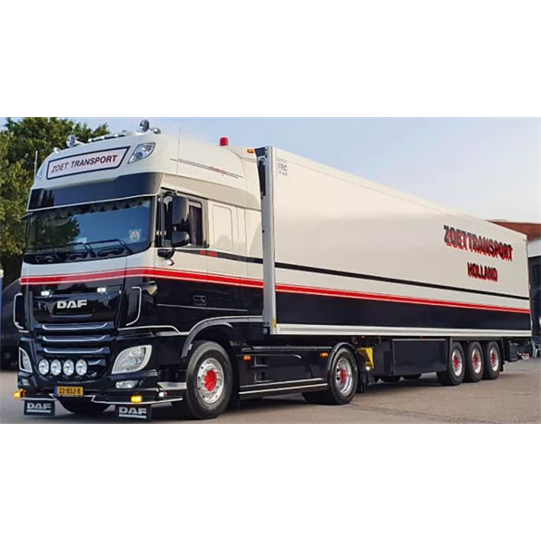 DAF XF Super Space Cab MY2017 4x2 Reefer Trailer 3 Axle Peter Zoet Transport