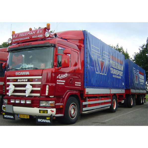 Scania 4 Serie Low Line 4x2 Riged Truck Box Combi 5 Axle 'Tieleman'